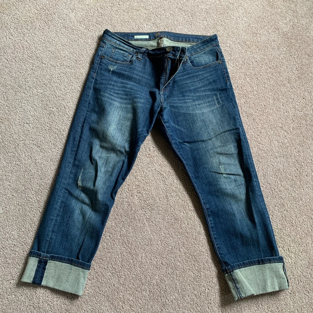 Denim boyfriend jeans